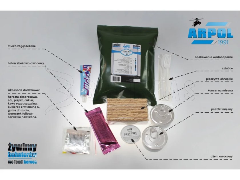 All-Day Pack of 3 Meals Arpol PC Land 2 MRE 3