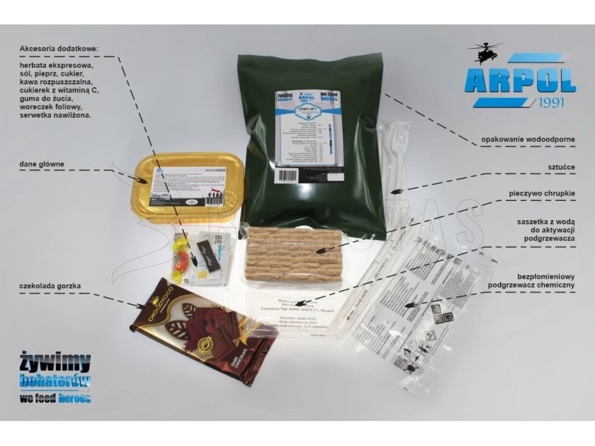 All-Day Pack of 3 Meals Arpol PC Land 2 MRE 5