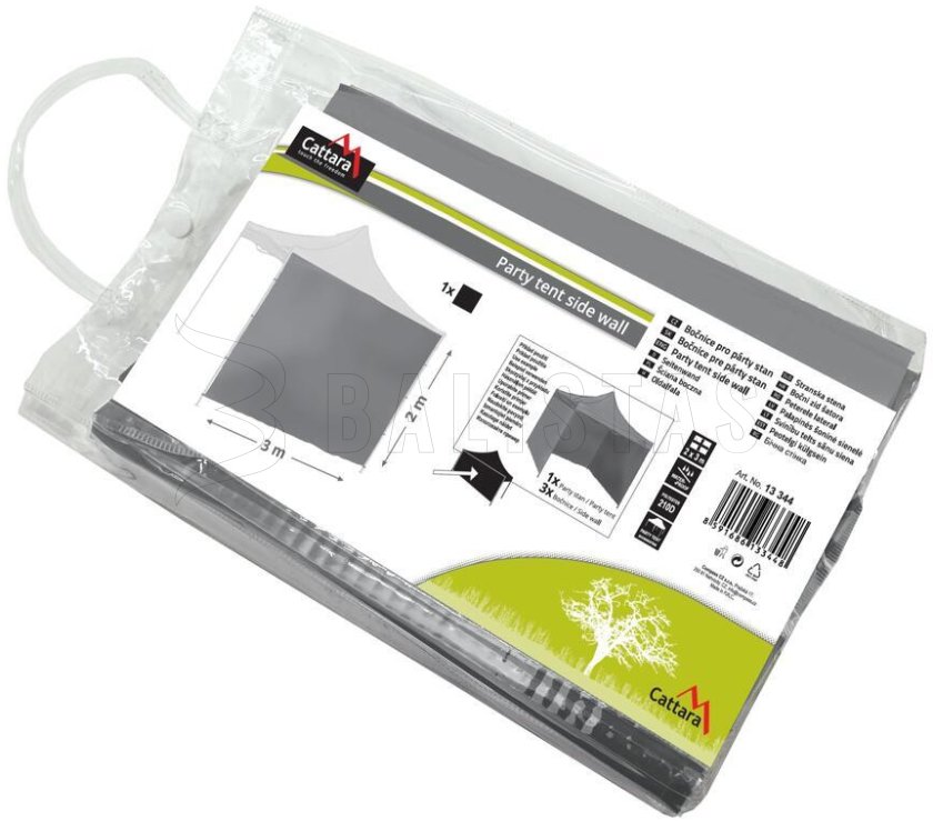 Sidewall for party tent 2X3m 210D grey WATERPROOF Cattara 13344 4