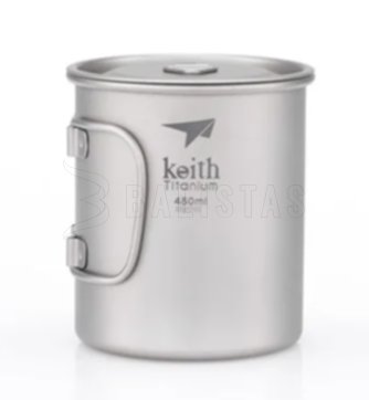 Titanium Mug Keith with Lid 450ml 2