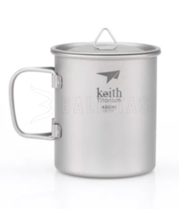 Titanium Mug Keith with Lid 450ml 3