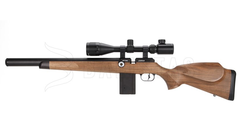 Air Rifle FX DRS 500mm Walnut Grade 2 6.35mm 8