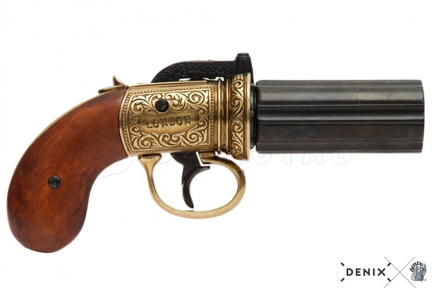 Pepperbox Replica – six-barrel revolver, England 1840