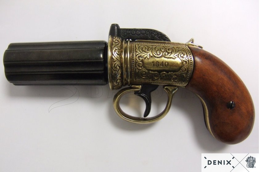 Pepperbox Replica – six-barrel revolver, England 1840 7