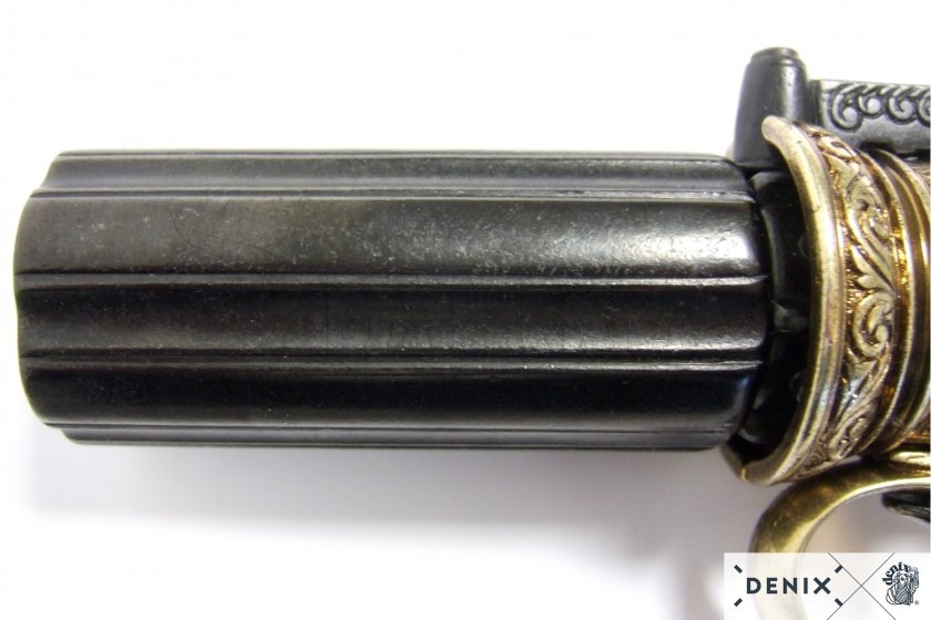 Pepperbox Replica – six-barrel revolver, England 1840 10