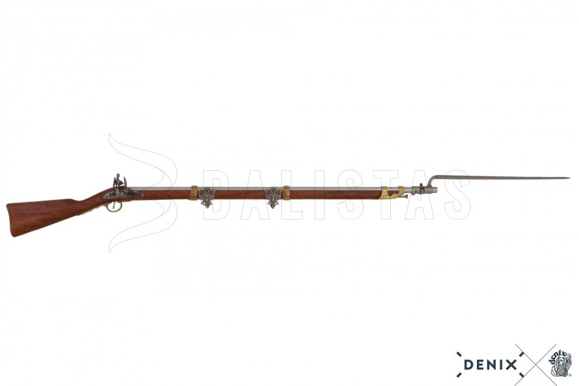 Replica French Flintlock Rifle with Bayonet, 1806