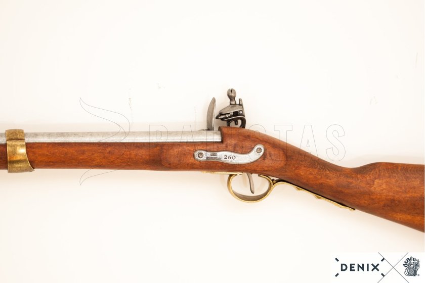 Replica French Flintlock Rifle with Bayonet, 1806 6