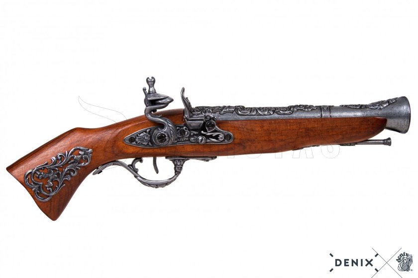 Flintlock Pistol Replica Blunderbuss, Austria 18th Century