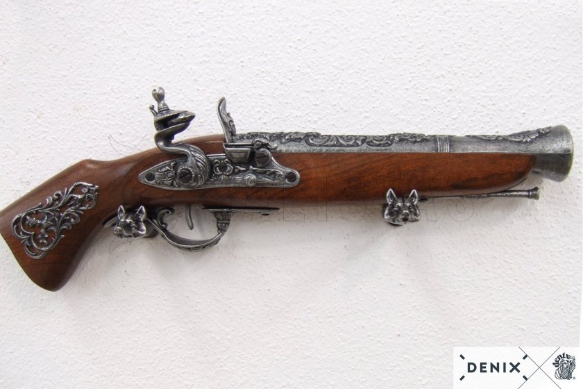 Flintlock Pistol Replica Blunderbuss, Austria 18th Century 10