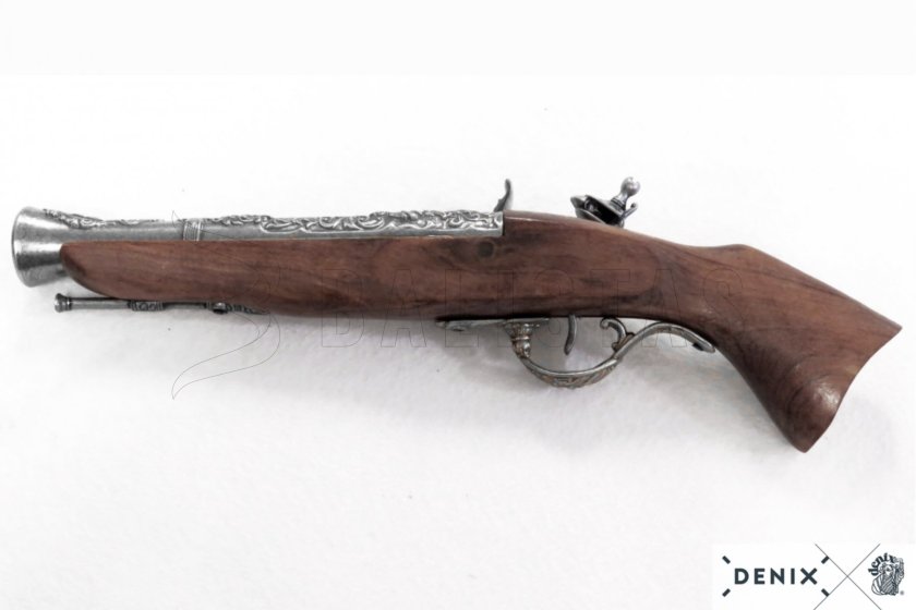 Flintlock Pistol Replica Blunderbuss, Austria 18th Century 8
