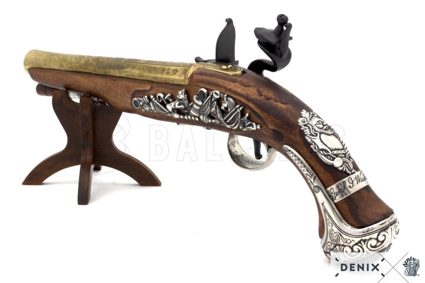 Replica Flintlock Pistol of General George Washington, England, 18th Century 6