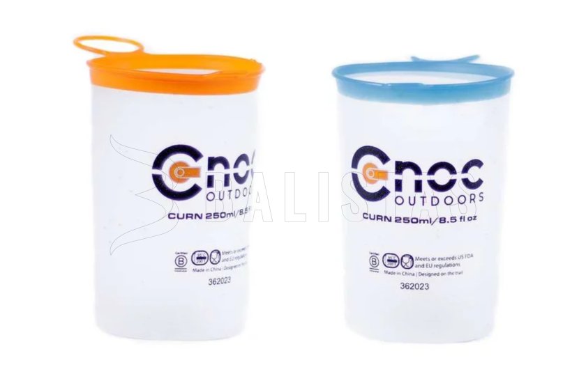 Set of collapsible cups CNOC Curn Collapsible Cups 250 ml (Orange + Blue)