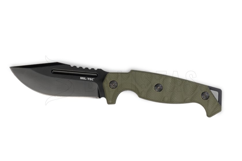 Combat knife G10 RIDGE with KYDEX OLIVE DRAB sheath