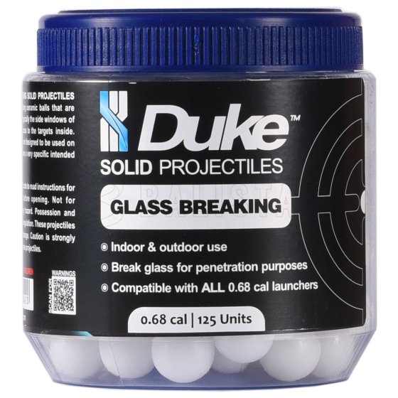 Duke Glass Breaking Solid Projectile .68 125 pcs