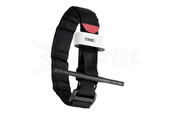 Tactical tourniquet with tightening mechanism black