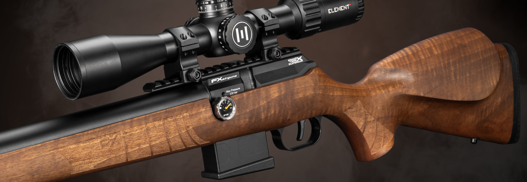 Air rifle FX DRS MKII Classic Walnut text 3