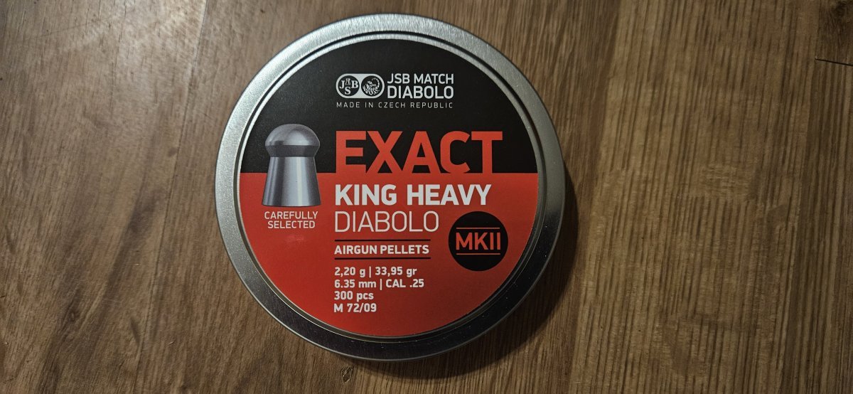 JSB Diabolo Exact King Heavy MKII .25 Cal, 33.95 Gr - 300 Ct - View #6